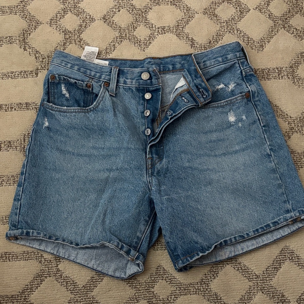 Levi's Classic Blue Jean Shorts for Women